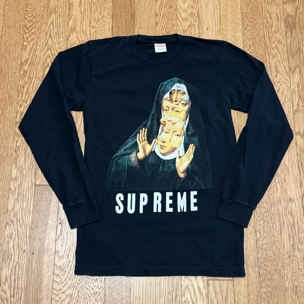 Supreme / Black Graphic Long Sleeve Shirt